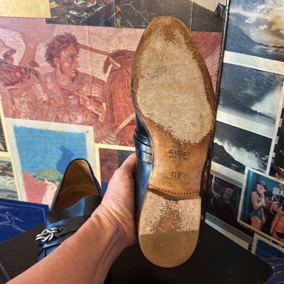 TIMELESS Vintage Black Gucci Leather Knot Bit Loafers - Picture 13 of 13